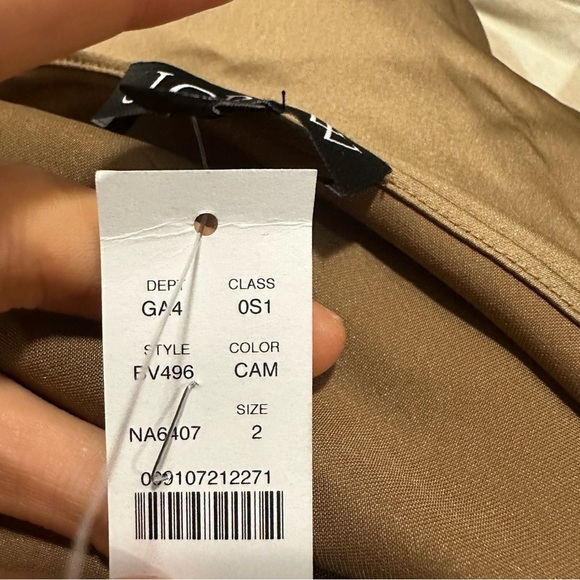 J crew Gwyneth slip dress in luster charmeuse camel - Picture 6 of 6